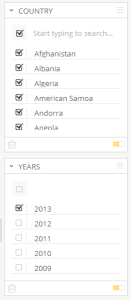 Interacting with Filters